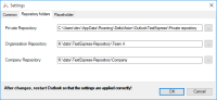 Repository settings