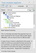 Text Module Explorer